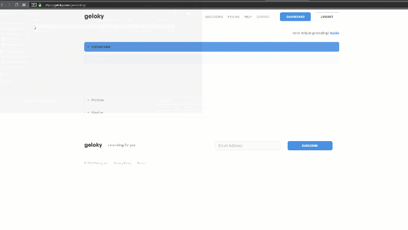 Setup data
